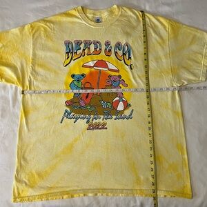 Dead & Co Yellow Tie Dyed Concert T-shirt Playin’ in the Sand 2022 (cancelled)